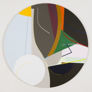 Still-Leben, 2014, akryl på finer, 93 cm diameter, Susanne Kathlen Mader