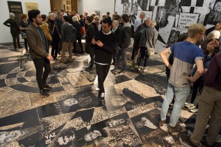 Fra åpning av utstillingen Avtrykk. Tresnitt fra fem århundrer. Foto: Børre Høstland, Nasjonalmuseet